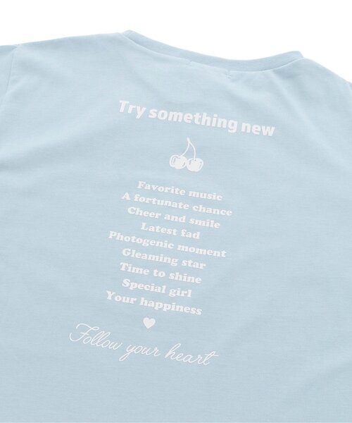 algy(アルジー)の「【接触冷感・吸水速乾】サマードリンクプリントT(Tシャツ/カットソー・キッズ・オフホワイト/サックスブルー/ブラック・X-SMALL/XX-SMALL/SMALL/MEDIUM)」の15枚目の写真