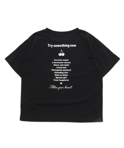 algy(アルジー)の「【接触冷感・吸水速乾】サマードリンクプリントT(Tシャツ/カットソー・キッズ・オフホワイト/サックスブルー/ブラック・X-SMALL/XX-SMALL/SMALL/MEDIUM)」の21枚目の写真