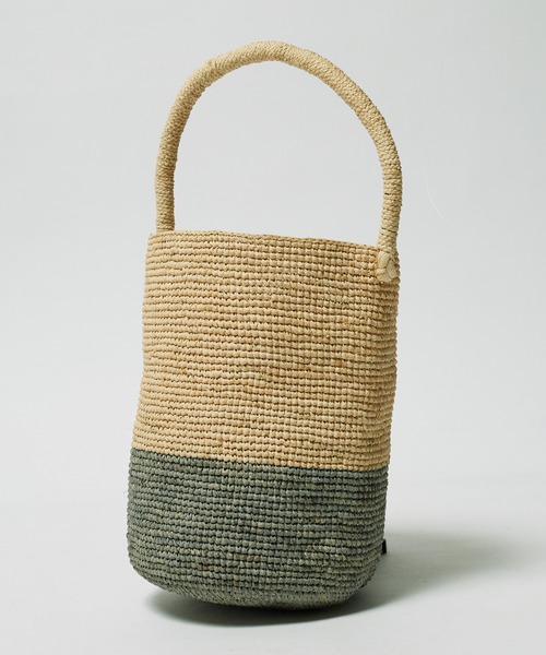 MADE IN MADA(メイドインマダ)の「MADE IN MADA/メイドインマダ NAIVO BAG ハンドバッグ(かごバッグ・レディース・その他/ナチュラル/ライトグレー・FREE)」の4枚目の写真