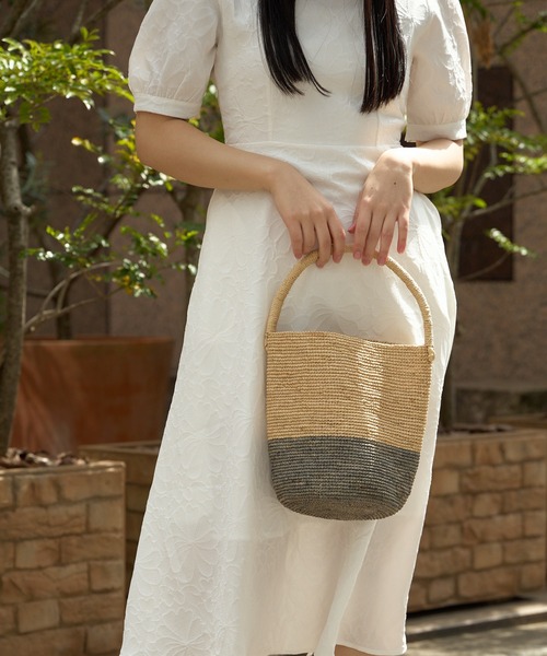 MADE IN MADA(メイドインマダ)の「MADE IN MADA/メイドインマダ NAIVO BAG ハンドバッグ(かごバッグ・レディース・その他/ナチュラル/ライトグレー・FREE)」の14枚目の写真