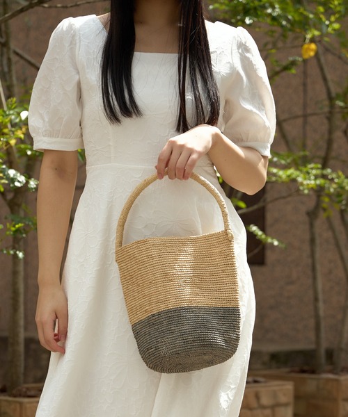 MADE IN MADA(メイドインマダ)の「MADE IN MADA/メイドインマダ NAIVO BAG ハンドバッグ(かごバッグ・レディース・その他/ナチュラル/ライトグレー・FREE)」の15枚目の写真