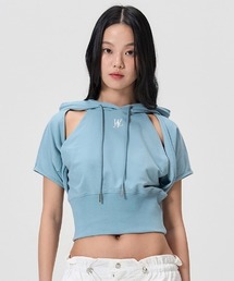A'GEM/9 × .kom 『WOOALONG/ウアロン』 Bolero half hood/ボレロハーフフーディー