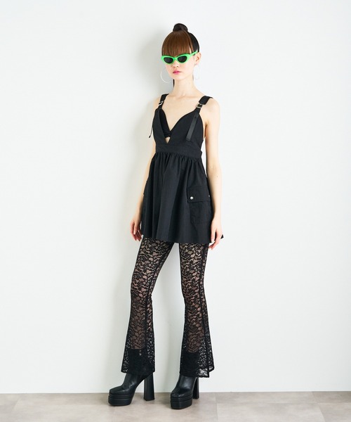 ANNA SUI NYC(アナ スイ エヌ ワイ シー)の「ANNA SUI NYC スポーツワッシャー ネオミニドレス(ワンピース・レディース・ブラック/ピンク/ブルー・FREE)」の6枚目の写真