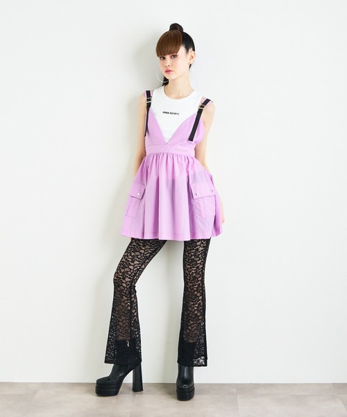 ANNA SUI NYC(アナ スイ エヌ ワイ シー)の「ANNA SUI NYC スポーツワッシャー ネオミニドレス(ワンピース・レディース・ブラック/ピンク/ブルー・FREE)」の16枚目の写真