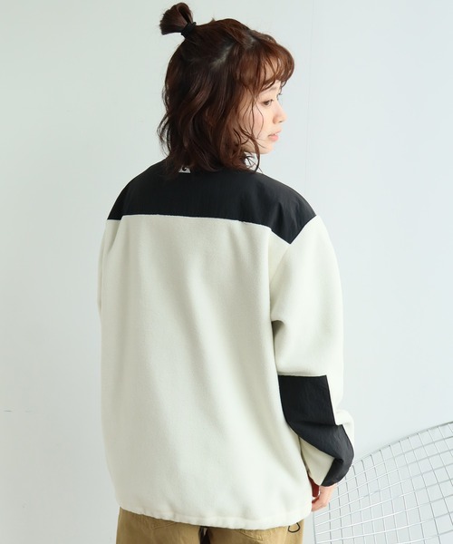 GERRY(ジェリー)の「【GERRY/ジェリー】裏地付き 切替フリースナイロンジャケット(ナイロンジャケット・メンズ・ブラック/アイボリー/グレー/オートミール/パープル/ブルー・LL/L/M)」の12枚目の写真