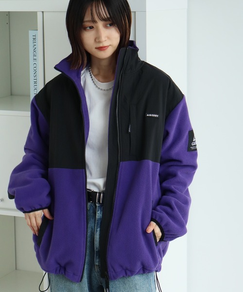 GERRY(ジェリー)の「【GERRY/ジェリー】裏地付き 切替フリースナイロンジャケット(ナイロンジャケット・メンズ・ブラック/アイボリー/グレー/オートミール/パープル/ブルー・LL/L/M)」の17枚目の写真
