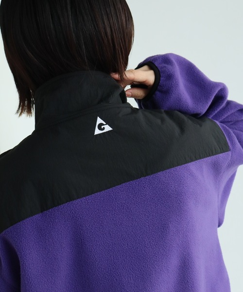 GERRY(ジェリー)の「【GERRY/ジェリー】裏地付き 切替フリースナイロンジャケット(ナイロンジャケット・メンズ・ブラック/アイボリー/グレー/オートミール/パープル/ブルー・LL/L/M)」の16枚目の写真