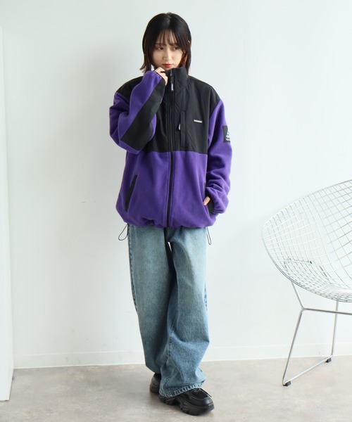 GERRY(ジェリー)の「【GERRY/ジェリー】裏地付き 切替フリースナイロンジャケット(ナイロンジャケット・メンズ・ブラック/アイボリー/グレー/オートミール/パープル/ブルー・LL/L/M)」の18枚目の写真