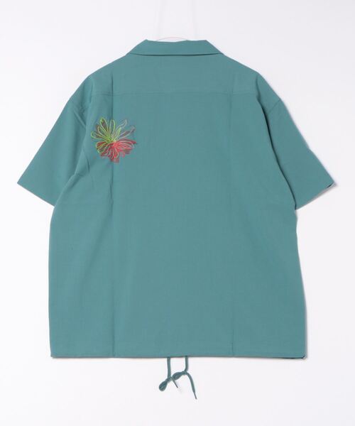 ＪＵＧＬＡＮＳ（ユグランス）の「【ATELANE】フラワーオープンシャツ/ポリレーヨン（シャツ/ブラウス・メンズ・ブルー/チャコール・M/L）」の3枚目の写真