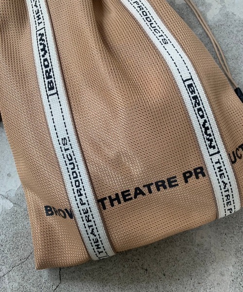 THEATRE PRODUCTS（シアタープロダクツ）の「BROWNテープメッシュトートバッグ（トートバッグ・レディース・ブラック/ベージュ・FREE）」の10枚目の写真