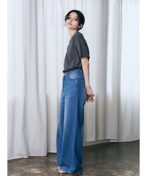 MURUA（ムルーア）の「【WEB限定】Beautiful flower Tシャツ（Tシャツ/カットソー・レディース・グレー/ブルー/ホワイト/ピンク・FREE）」の20枚目の写真