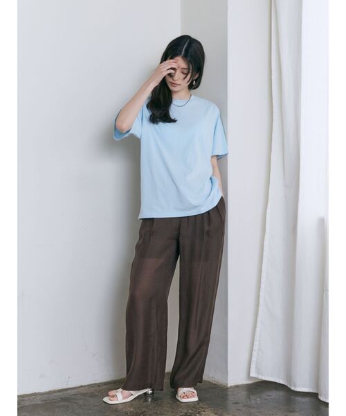 MURUA（ムルーア）の「【WEB限定】Beautiful flower Tシャツ（Tシャツ/カットソー・レディース・グレー/ブルー/ホワイト/ピンク・FREE）」の19枚目の写真