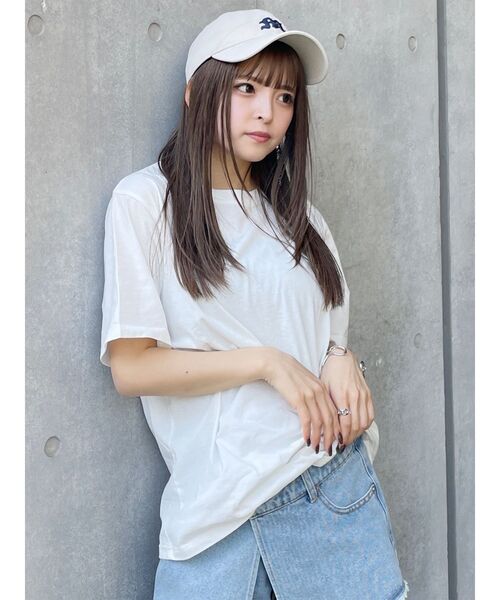 MURUA（ムルーア）の「【WEB限定】Beautiful flower Tシャツ（Tシャツ/カットソー・レディース・グレー/ブルー/ホワイト/ピンク・FREE）」の18枚目の写真