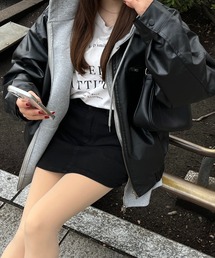 RiLi | オーバージャケット/合成皮革【JD】(ブルゾン)