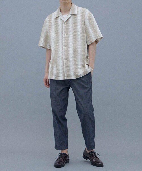 UNITED TOKYO（ユナイテッドトウキョウ）の「ラッセルアソートオープンカラーシャツ（シャツ/ブラウス・メンズ・ベージュ/ネイビー・1/2）」の14枚目の写真