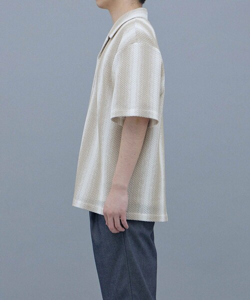 UNITED TOKYO（ユナイテッドトウキョウ）の「ラッセルアソートオープンカラーシャツ（シャツ/ブラウス・メンズ・ベージュ/ネイビー・1/2）」の13枚目の写真