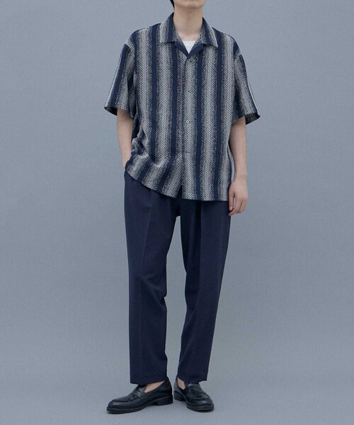 UNITED TOKYO（ユナイテッドトウキョウ）の「ラッセルアソートオープンカラーシャツ（シャツ/ブラウス・メンズ・ベージュ/ネイビー・1/2）」の11枚目の写真