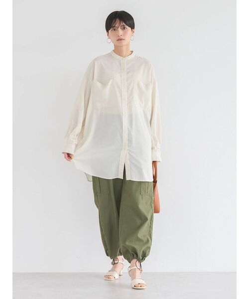 【新品未使用】JW Anderson ミリタリー チュニック シャツ スタンドカラー チュニック ブラウス