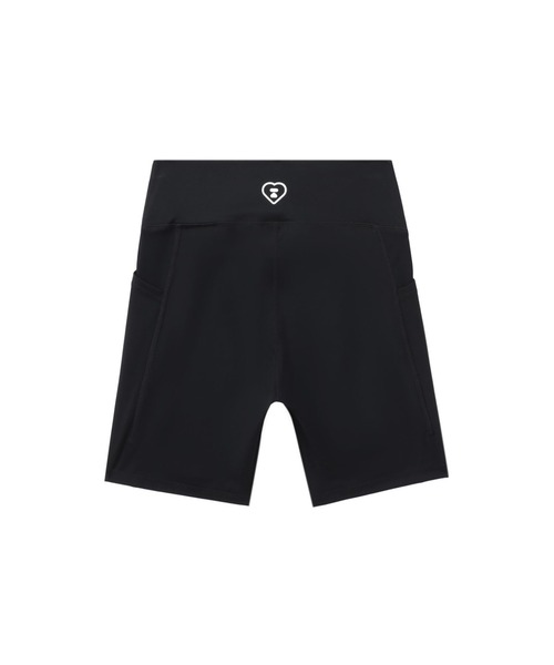 A BATHING APE（アベイシングエイプ）の「HIGH RISE YOGA SHORTS（レギンス/スパッツ・レディース・ブラック/ベージュ・SMALL）」の2枚目の写真