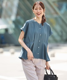 ウエストタックブラウス