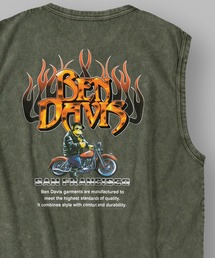 【BENDAVIS／ベンデイビス】FLAME LOGO SLEEVELESS TEE/ヴィンテージ グラフィックデザイン ノースリーブTシャツ オーバーサイズ