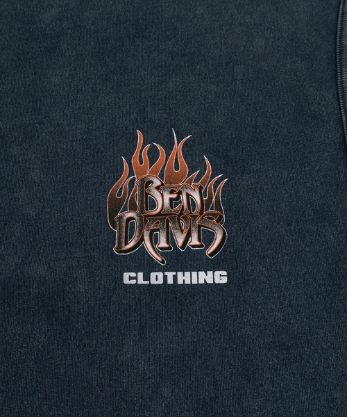 BEN DAVIS(ベンデイビス)の「【BENDAVIS/ベンデイビス】FLAME LOGO SLEEVELESS TEE/ヴィンテージ グラフィックデザイン ノースリーブTシャツ オーバーサイズ(タンクトップ・メンズ・カーキ/ネイビー/ブラック・M/L/XL)」の14枚目の写真