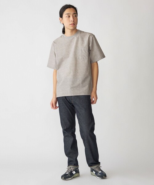 SHIPS（シップス）の「SHIPS:〈接触冷感・撥水等〉COOL DOTS(R) 2WAYストレッチ ドビープリントTシャツ（Tシャツ/カットソー・メンズ・ブルー/ブラック/ライトグレー/ネイビー・SMALL/MEDIUM/LARGE/X-LARGE）」の5枚目の写真