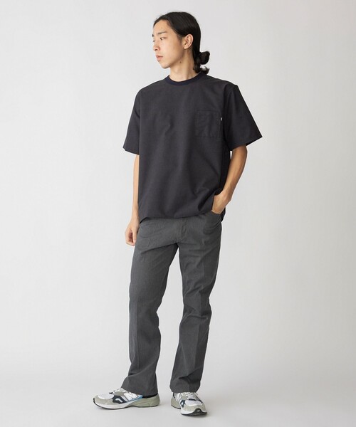 SHIPS（シップス）の「SHIPS:〈接触冷感・撥水等〉COOL DOTS(R) 2WAYストレッチ ドビープリントTシャツ（Tシャツ/カットソー・メンズ・ブルー/ブラック/ライトグレー/ネイビー・SMALL/MEDIUM/LARGE/X-LARGE）」の7枚目の写真
