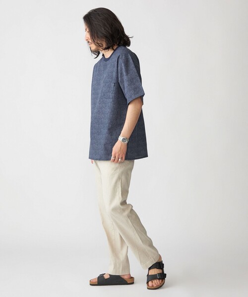 SHIPS（シップス）の「SHIPS:〈接触冷感・撥水等〉COOL DOTS(R) 2WAYストレッチ ドビープリントTシャツ（Tシャツ/カットソー・メンズ・ブルー/ブラック/ライトグレー/ネイビー・SMALL/MEDIUM/LARGE/X-LARGE）」の9枚目の写真
