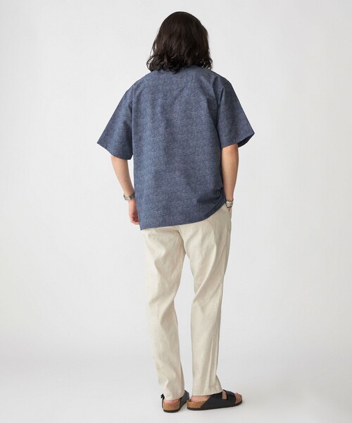 SHIPS（シップス）の「SHIPS:〈接触冷感・撥水等〉COOL DOTS(R) 2WAYストレッチ ドビープリントTシャツ（Tシャツ/カットソー・メンズ・ブルー/ブラック/ライトグレー/ネイビー・SMALL/MEDIUM/LARGE/X-LARGE）」の10枚目の写真