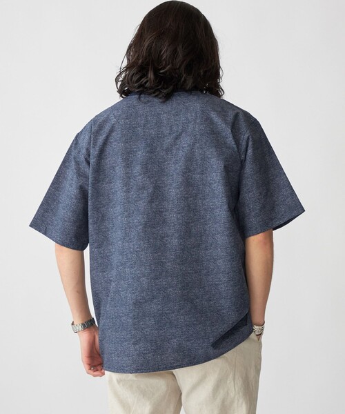SHIPS（シップス）の「SHIPS:〈接触冷感・撥水等〉COOL DOTS(R) 2WAYストレッチ ドビープリントTシャツ（Tシャツ/カットソー・メンズ・ブルー/ブラック/ライトグレー/ネイビー・SMALL/MEDIUM/LARGE/X-LARGE）」の15枚目の写真