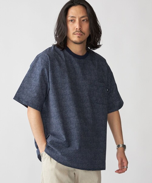 SHIPS（シップス）の「SHIPS:〈接触冷感・撥水等〉COOL DOTS(R) 2WAYストレッチ ドビープリントTシャツ（Tシャツ/カットソー・メンズ・ブルー/ブラック/ライトグレー/ネイビー・SMALL/MEDIUM/LARGE/X-LARGE）」の17枚目の写真