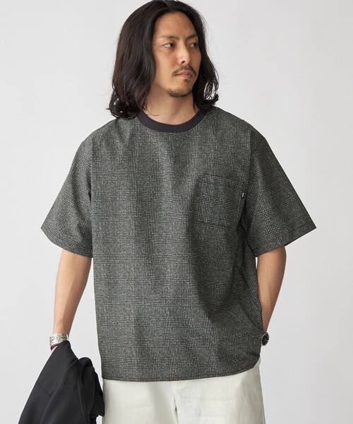 SHIPS（シップス）の「SHIPS:〈接触冷感・撥水等〉COOL DOTS(R) 2WAYストレッチ ドビープリントTシャツ（Tシャツ/カットソー・メンズ・ブルー/ブラック/ライトグレー/ネイビー・SMALL/MEDIUM/LARGE/X-LARGE）」の19枚目の写真