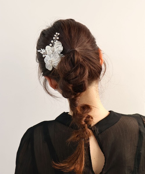 CEMONEMO（セモネモ）の「2連 透かしフラワー クリップ（ヘアピン・レディース・シルバー/ゴールド・FREE）」の15枚目の写真