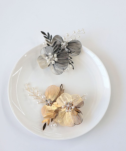 CEMONEMO（セモネモ）の「2連 透かしフラワー クリップ（ヘアピン・レディース・シルバー/ゴールド・FREE）」の20枚目の写真