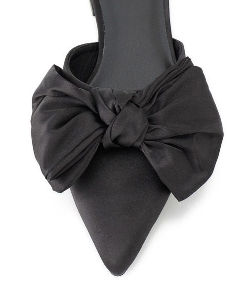 Juze（ジュゼ）の「サテンリボンミュール（サンダル・レディース・ブラック/その他・S/M/L）」の12枚目の写真