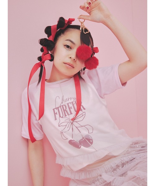 FURFUR チェリーラグランTシャツ FURFUR(ファーファー)の「【上國料萌衣コラボ】チェリー