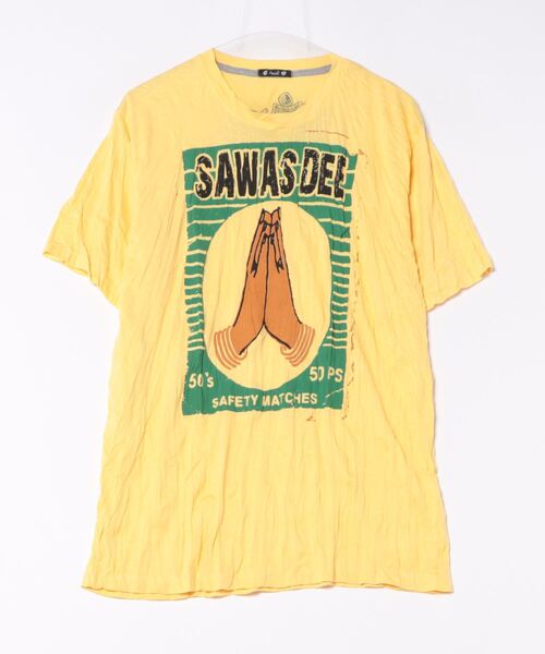 チャイハネ(チャイハネ)の「【チャイハネ】サンステメンズTシャツ(Tシャツ/カットソー・メンズ・パープル/ブラック/イエロー/レッド・FREE)」の1枚目の写真