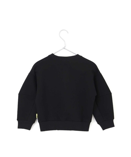 MAKE YOUR DAY(メイクユアデイ)の「切替無地ポンチトレーナー■150.160cm(スウェット・キッズ・チャコールグレー/ブラック/パープル・160/150)」の8枚目の写真