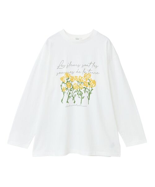 特価商品  セール】フラワープリントロンTee（Tシャツ/カットソー）｜earth トップス