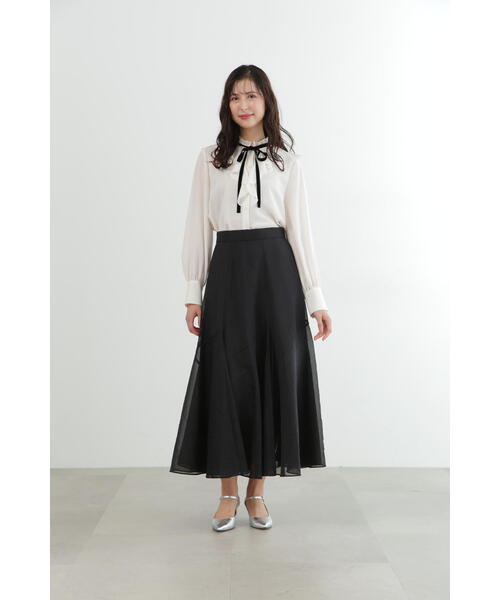 JILL STUART(ジルスチュアート)の「◆ジョーゼットフリルカラーブラウス(シャツ/ブラウス・レディース・ホワイト/ピンク・MEDIUM/SMALL)」の11枚目の写真