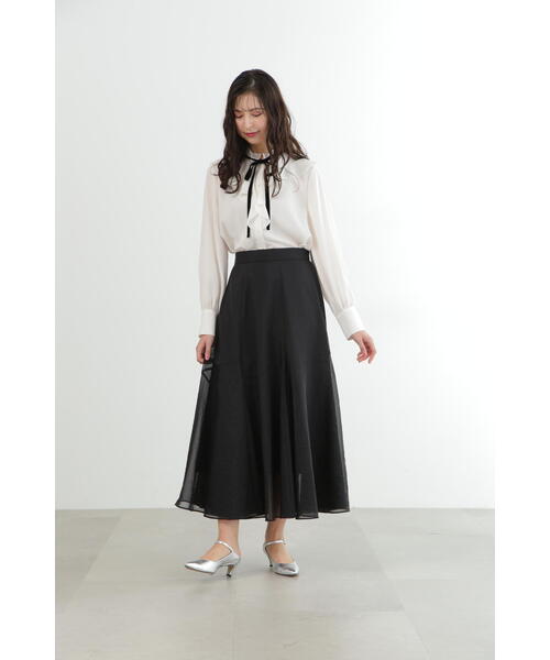 JILL STUART(ジルスチュアート)の「◆ジョーゼットフリルカラーブラウス(シャツ/ブラウス・レディース・ホワイト/ピンク・MEDIUM/SMALL)」の12枚目の写真