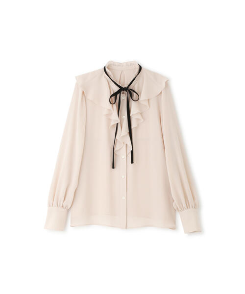 JILL STUART(ジルスチュアート)の「◆ジョーゼットフリルカラーブラウス(シャツ/ブラウス・レディース・ホワイト/ピンク・MEDIUM/SMALL)」の16枚目の写真
