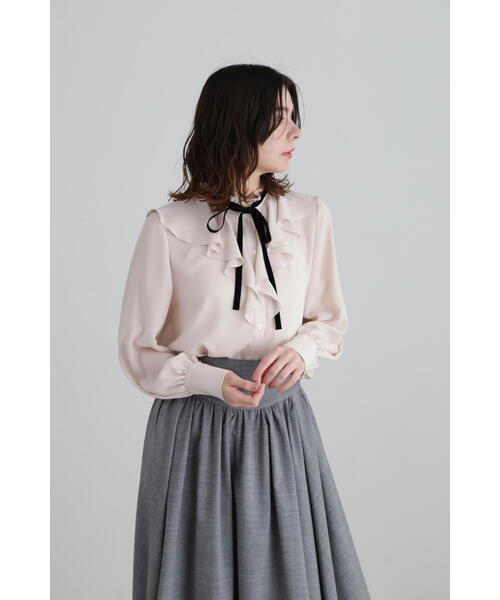 JILL STUART(ジルスチュアート)の「◆ジョーゼットフリルカラーブラウス(シャツ/ブラウス・レディース・ホワイト/ピンク・MEDIUM/SMALL)」の17枚目の写真