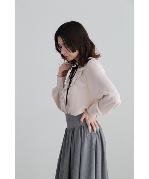 JILL STUART(ジルスチュアート)の「◆ジョーゼットフリルカラーブラウス(シャツ/ブラウス・レディース・ホワイト/ピンク・MEDIUM/SMALL)」の18枚目の写真