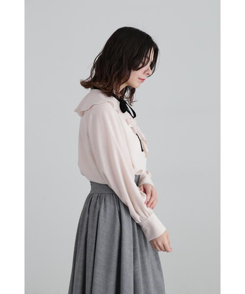 JILL STUART(ジルスチュアート)の「◆ジョーゼットフリルカラーブラウス(シャツ/ブラウス・レディース・ホワイト/ピンク・MEDIUM/SMALL)」の20枚目の写真