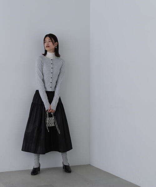 【セール】◆もちもちコンパクトリブニットカーディガン（カーディガン/ボレロ）｜N.（N. Natural Beauty Basic）（エヌエヌナチュラルビューティーベーシック）