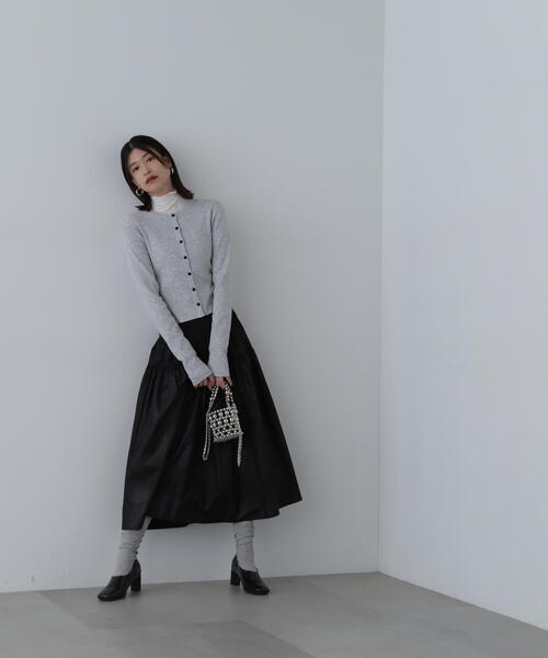 【セール】◆もちもちコンパクトリブニットカーディガン（カーディガン/ボレロ）｜N.（N. Natural Beauty Basic）（エヌエヌナチュラルビューティーベーシック）