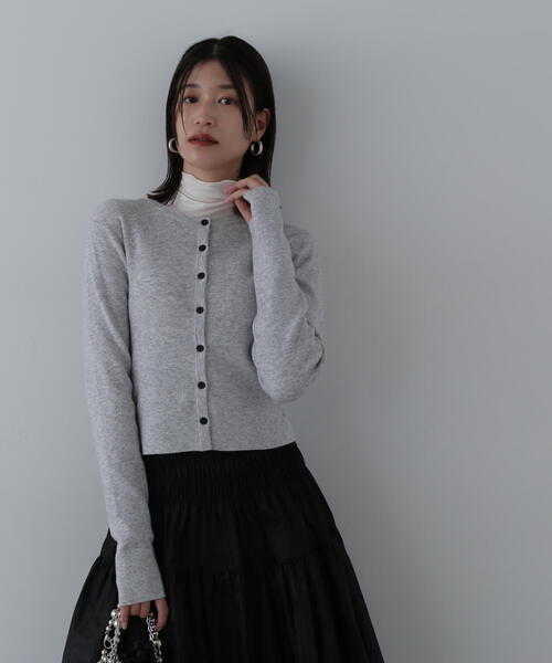 【セール】◆もちもちコンパクトリブニットカーディガン（カーディガン/ボレロ）｜N.（N. Natural Beauty Basic）（エヌエヌナチュラルビューティーベーシック）