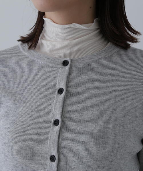 【セール】◆もちもちコンパクトリブニットカーディガン（カーディガン/ボレロ）｜N.（N. Natural Beauty Basic）（エヌエヌナチュラルビューティーベーシック）